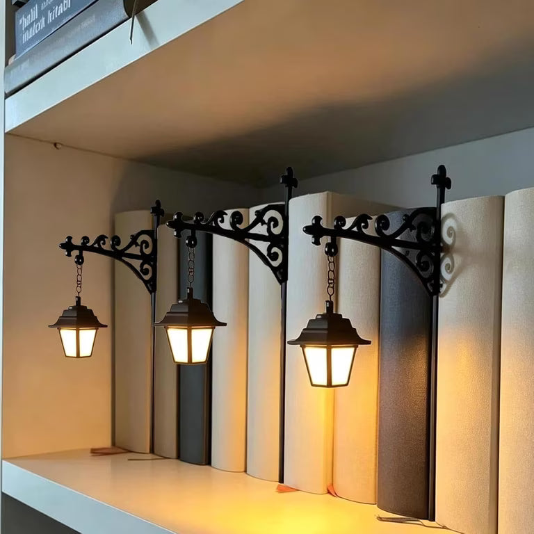 Retro Lantern Decor – Warm Glow Iron Halloween & Home Accent Light