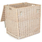 Whitewash Vintner Wicker Storage Basket