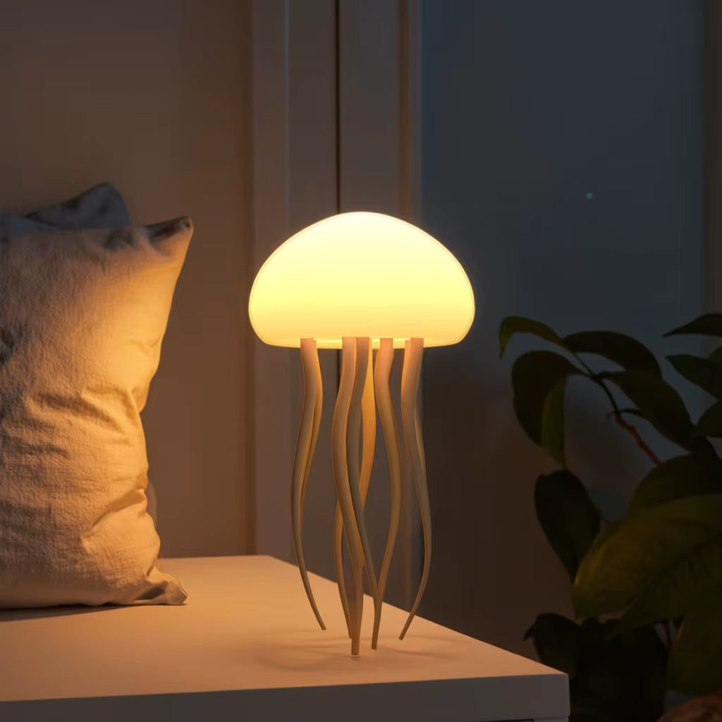 Jellyfish Mood Lamp – Portable LED Night Light for Bedroom & Desk Decor