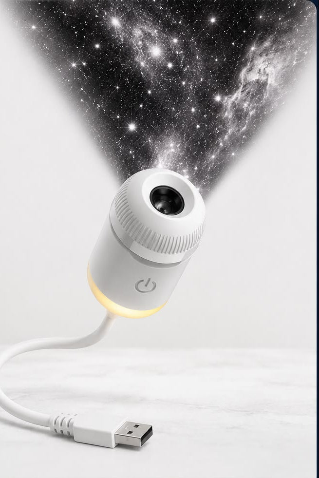 Projection Night Light – USB Starry Sky Lamp for Bedroom & Nursery