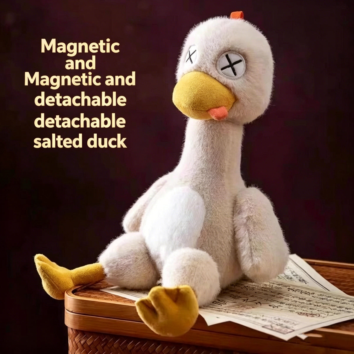 Detachable Magnetic Duck Plush Set – Salted Duck Figurine Toy