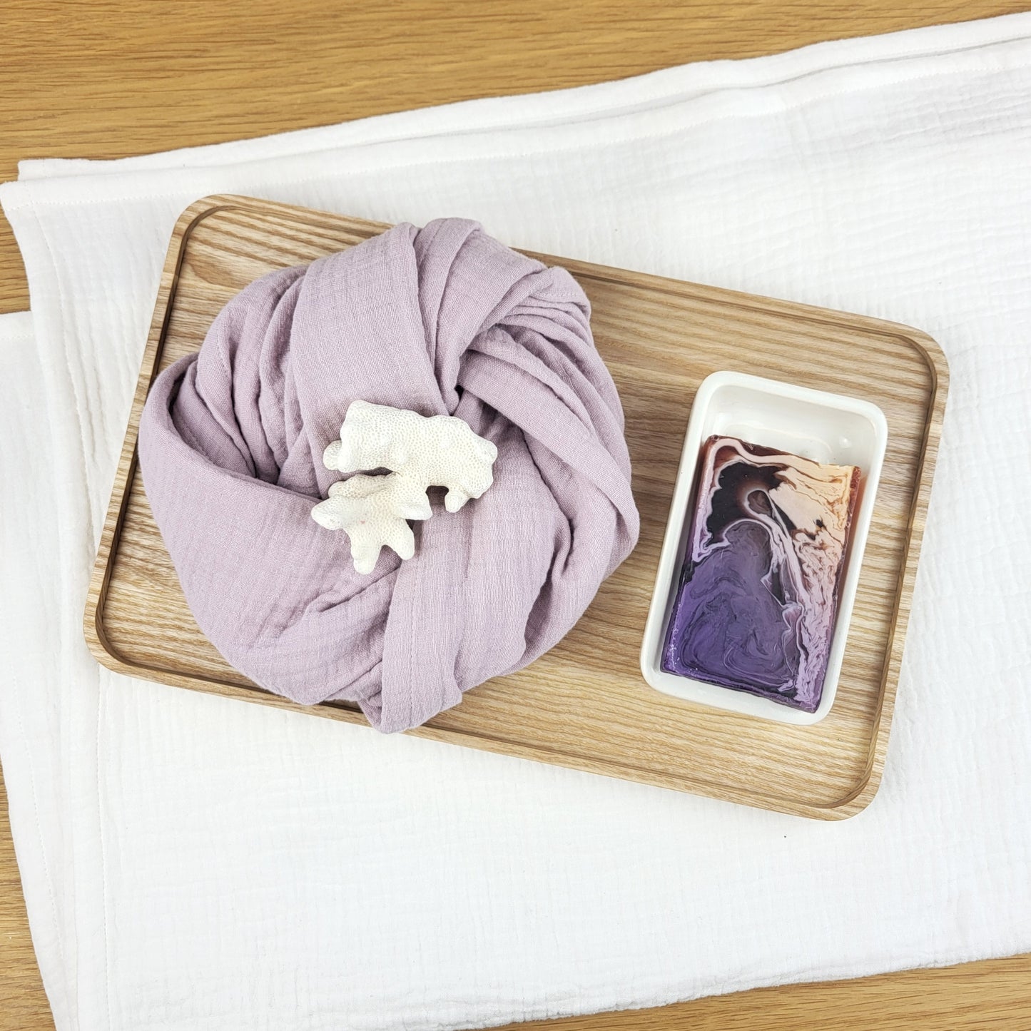 Cotton bathroom towel I Muslin soft bath towel